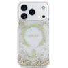 Dėklas Guess Resin Bottom Glitter MagSafe Case, skirta iPhone 18 Pro / 17 Pro - auksinė