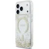 Dėklas Guess Resin Bottom Glitter MagSafe Case, skirta iPhone 18 Pro / 17 Pro - auksinė