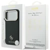 Dėklas Guess Saffiano Small 4G & Classic Logo MagSafe Case for iPhone 18 Pro / 17 Pro - Juodas