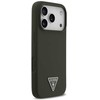 Dėklas Guess Silicone Triangle Logo MagSafe Case for iPhone 17 Pro - Žalias