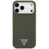 Guess Silicone Triangle Logo MagSafe - dėklas skirtas Apple iPhone 17 Pro Max khaki