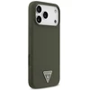 Guess Silicone Triangle Logo MagSafe - dėklas skirtas Apple iPhone 17 Pro Max khaki