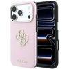 Dėklas Guess Smooth & Big Strass Logo Case for iPhone 18 Pro / 17 Pro - Rožinė