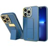 Dėklas Hurtel New Kickstand Case case for iPhone 13 with stand mėlynas