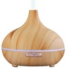 Dėklas IVY D1 3in1 - Aromaterapija - Gaisa Mitrinātājs - 10W Nakts atmosfēras lampa 17cm / 500ml Gaišs Koks