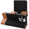 OEM atverčiamas dėklas iPhone 17 AIR Jeans Book juodas