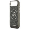 Dėklas Karl Lagerfeld case for IPHONE 17 Air compatible with MagSafe KLHMP17MHMKBKCHOK (IML Glitter K&C Heads Logo) juodas