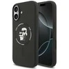 Dėklas Karl Lagerfeld case for IPHONE 17 compatible with MagSafe KLHMP17SSCMKCRHK (Silicone KC Body Ring) juodas