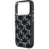 Karl Lagerfeld IML KL Monogram MagSafe dėklas skirtas Apple iPhone 17 Pro Max juodos spalvos