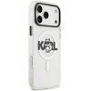 Dėklas Karl Lagerfeld case for IPHONE 17 Pro compatible with MagSafe KLHMP17LHGCHGKBT (IML Choupette Sketch Logo) transparent