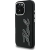 Dėklas Karl Lagerfeld FW Grained Signature Logo iPhone 16 Pro Case - Juodas