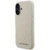 Dėklas Karl Lagerfeld FW Stamped Karl MagSafe iPhone 16 Case - rusvai gelsvas