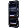 Dėklas Karl Lagerfeld Grūdėtos tekstūros su logotipu pailgintas, skirtas iPhone 18 Pro Max/17 Pro Max, juodos spalvos