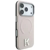 Dėklas Karl Lagerfeld Grained Embossed Ring & Kameo Logo MagSafe Case for iPhone 18 Pro / 17 Pro - rusvai gelsvas