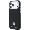 Dėklas Karl Lagerfeld Grained Karl Head Metal MagSafe Case for iPhone 18 Pro / 17 Pro - Juodas