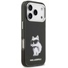 „Karl Lagerfeld IML Aquarelle Choupette & Logo MagSafe“ dėklas, skirtas „iPhone 17 Pro“ – Juodas