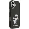 Karl Lagerfeld IML Aquarelle Karl and Choupette dėklas skirtas Apple iPhone 17 juodos spalvos