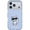 Dėklas Karl Lagerfeld IML Choupette Body Sketch Print MagSafe Case for iPhone 17 Pro / 18 Pro - Light Mėlyna