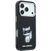 Dėklas Karl Lagerfeld IML Choupette Body Sketch Print MagSafe Case for iPhone 17 Pro / 18 Pro - Juodas