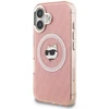 Dėklas Karl Lagerfeld IML Choupette Head Logo MagSafe iPhone 16 Case - Rožinė