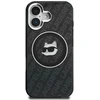 „Karl Lagerfeld IML Choupette“ galvos logotipo „MagSafe“ dėklas, skirtas „iPhone 16“ – juodas