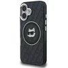 „Karl Lagerfeld IML Choupette“ galvos logotipo „MagSafe“ dėklas, skirtas „iPhone 16“ – juodas