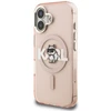 Dėklas Karl Lagerfeld IML Choupette Sketch Logo MagSafe iPhone 16 Case - Rožinė