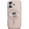 Dėklas Karl Lagerfeld IML Choupette Sketch Logo MagSafe iPhone 16 Case - Rožinė