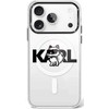 Karl Lagerfeld IML Choupette Sketch Logo MagSafe dėklas skirtas Apple iPhone 17 Pro Clear