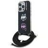 Karl Lagerfeld IML Crossbody K&CH Heads dėklas skirtas Apple iPhone 16 Pro Juodas