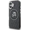 Karl Lagerfeld IML K&CH Heads Repeated Logo MagSafe dėklas Apple iPhone 16 juodos spalvos