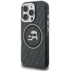 Karl Lagerfeld IML K&CH Heads Repeated Logo MagSafe dėklas Apple iPhone 16 Pro Max juodos spalvos