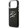 Dėklas Karl Lagerfeld IML Glitter KL Diamond Logo Case for iPhone 17 Pro Max - Juodas