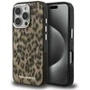 Karl Lagerfeld IML Leopard MagSafe dėklas Apple iPhone 16 Pro Max rudos spalvos