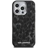 Karl Lagerfeld IML Leopard Modelio MagSafe dėklas iPhone 16 Pro - Juodas