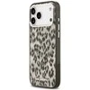 Karl Lagerfeld IML Leopard Pattern MagSafe dėklas skirtas Apple iPhone 17 Pro Max rudos spalvos
