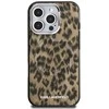 Karl Lagerfeld IML Leopard MagSafe dėklas Apple iPhone 16 Pro rudos spalvos