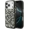 Karl Lagerfeld IML Leopard Pattern MagSafe Dėklas skirtas Apple iPhone 17 Pro rudos spalvos