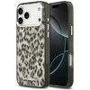 Karl Lagerfeld IML Leopard Pattern MagSafe dėklas skirtas Apple iPhone 17 Pro Max rudos spalvos