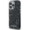 Karl Lagerfeld IML Leopard Modelio MagSafe dėklas iPhone 16 Pro - Juodas