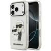 Karl Lagerfeld IML NFT Glitter Karl&Choupette dėklas iPhone 18 Pro / 17 Pro - permatomas