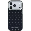 Dėklas Karl Lagerfeld IML Rhinestones Allover and Electroplated Logo skirtas iPhone 18 Pro / 17 Pro juodas