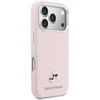Dėklas Karl Lagerfeld Karl &amp; Choupette Head Pins Saffiano MagSafe Case for iPhone 17 Pro Max - Rožinė