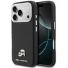 „Karl Lagerfeld Karl &amp; Choupette Head Pins Saffiano MagSafe“ dėklas, skirtas „iPhone 17 Pro“ – Juodas