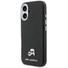 „Karl Lagerfeld Karl &amp; Choupette Head Pins Saffiano MagSafe“ dėklas, skirtas „iPhone 17“ - Juodas