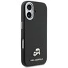 „Karl Lagerfeld Karl &amp; Choupette Head Pins Saffiano MagSafe“ dėklas, skirtas „iPhone 17“ - Juodas