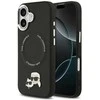 Karl Lagerfeld Karl & Choupette Pins MagSafe dėklas skirtas Apple iPhone 17 juodos spalvos