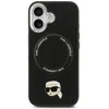 Karl Lagerfeld Karl Pin MagSafe dėklas skirtas Apple iPhone 17 juodos spalvos