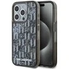 Karl Lagerfeld Liquid Glitter Monogram Gradient dėklas telefonui Apple iPhone 15 Pro Max juodos spalvos