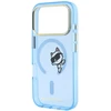 Dėklas Karl Lagerfeld Peekaboo Logo MagSafe case for iPhone 18 Pro / 17 Pro - light mėlynas
